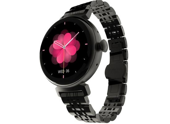 HiFuture Aura Woman Bluetooth Smart Watch, 1.04″ AMOLED Display, IP68 Waterproof, up to 7 days daily use, Heart rate & Sleep Monitoring - Black